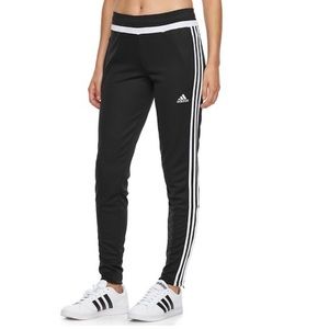 Adidas black track ankle zip pants climacool